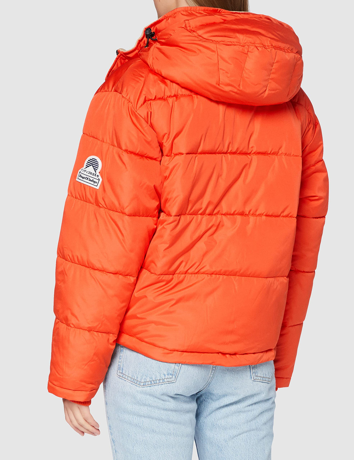 Kings of Indigo Zhenga Chaqueta, Naranja (Burnt Orange 7801), Large para Mujer