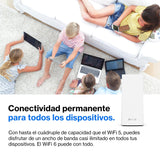 Linksys Velop MX4200 sistema WiFi 6 mesh tribanda (AX4200), router WLAN, repetidor, extensor con hasta 260 m² de cobertura, 3,5 veces más veloz, más de 40 dispositivos, paquete de 1, blanco