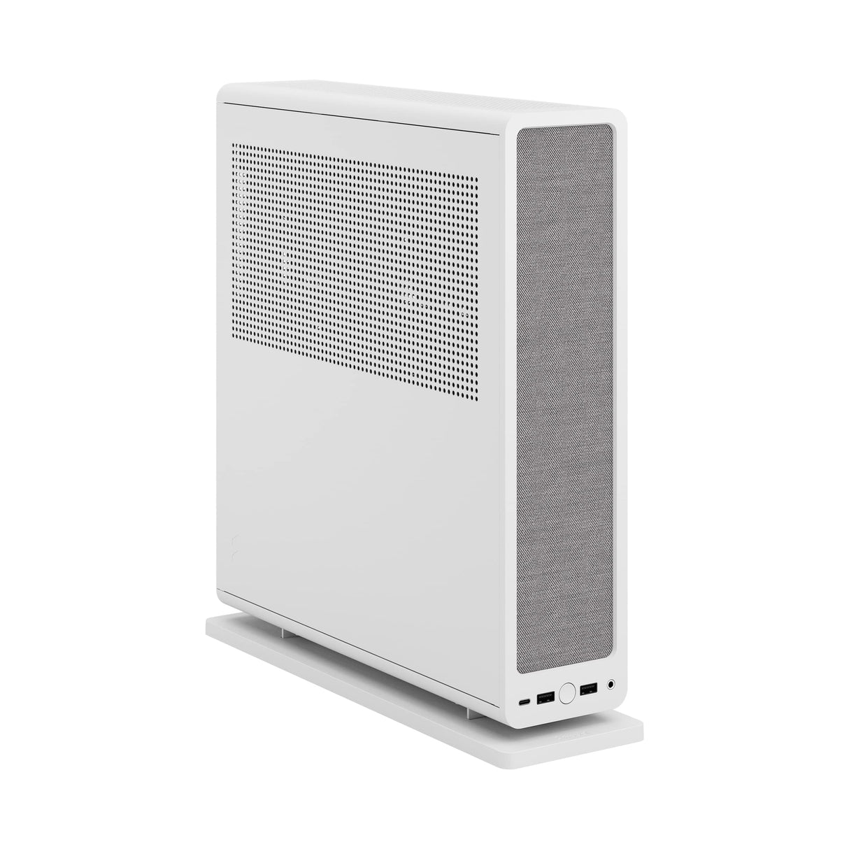 Fractal Design Ridge White - PCIe 4.0 Riser Card Included - 2X 140mm PWM Aspect Fans Included - Type C USB - m-ITX PC Gaming Case