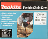Makita UC4051AK - Motosierra eléctrica, 2000 W, longitud de cadena 40 cm, velocidad de la cadena 14.5 m/s