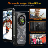 OSCAL Tank 1 Movil Resistente 5G, 48GB+512GB, 20000mAh 55W, Cámara 64MP+50MP+20MP Visión Nocturna, 6.78" FHD+120Hz & 2,01" Pantalla Sec., Dimensity 7050 Movil Irrompible Android 15, IP69K/NFC/OTG