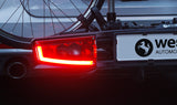 Westfalia Portabicicletas Bikelander para Enganches | Incluye Bolsa; portabicicletas para 2 Bicicletas; apto para Bicicletas Eléctricas; plegable | Luces híbridas LED