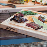 Boos Block Pro Chef-Groove - Tabla Cortar Cocina Profesional – Ranura Para Jugo - Reversible – Tabla Madera Cocina Grande - 46 x 31 x 4 cm