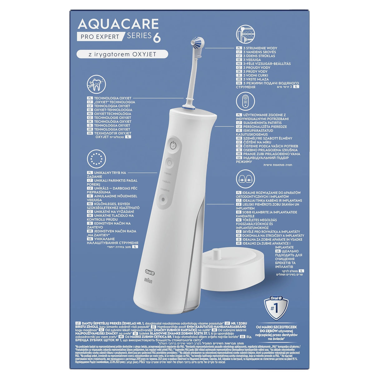 Oral-B AquaCare Pro-Expert Series 6 - Irrigador con tecnología Oxyjet
