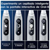 Oral-B iO 6 Cepillo de Dientes Eléctrico Gris Con Mango Recargable, 3 Cabezales y 1 Estuche de Viaje, 5 Modos De Cepillado Con Blanqueamiento Dental, Sensor De Presión, Diseñado por Braun