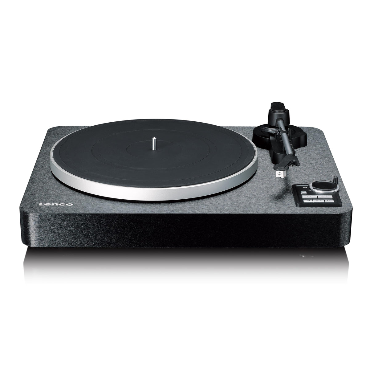 Lenco LBTA-165BK Tocadiscos Totalmente automático - Bluetooth 5.3 - Carcasa de Madera - Platos de Metal y Pastilla AT3600L - Arranque automático y Retorno automático - 2 velocidades (33/45 RPM) -