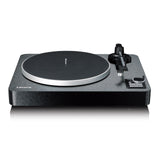 Lenco LBTA-165BK Tocadiscos Totalmente automático - Bluetooth 5.3 - Carcasa de Madera - Platos de Metal y Pastilla AT3600L - Arranque automático y Retorno automático - 2 velocidades (33/45 RPM) -