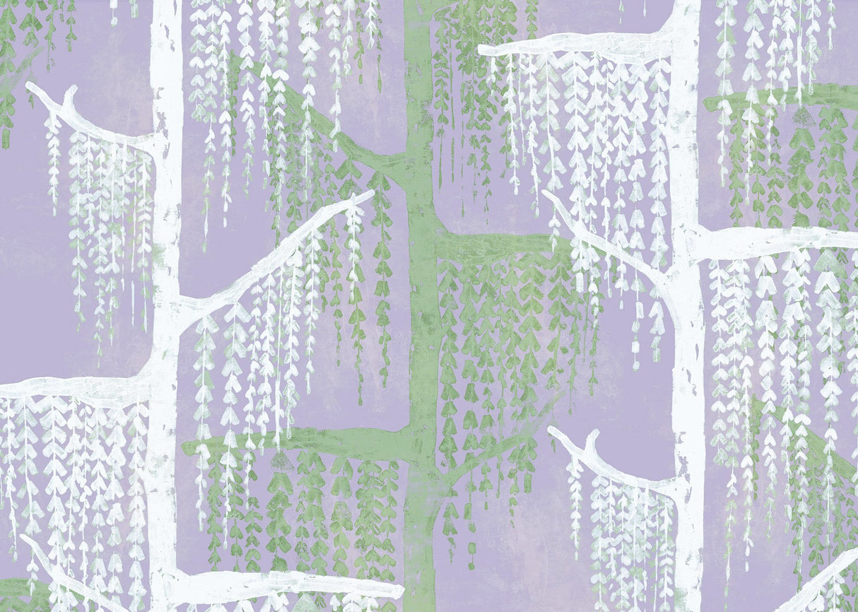Komar Papel pintado fotográfico no tejido Crazy Willow – Tamaño 350 x 250 cm – Papel pintado, decoración de pared, salón, dormitorio, oficina