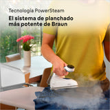 Braun CareStyle 7 IS7262GY, Centro de Planchado con Generador de Vapor Profesional, FreeGlide 3D, iMode e iCare, Planchado Vertical, Ultimate FastClean, Depósito Extraíble 2 L, 2700W, Violeta