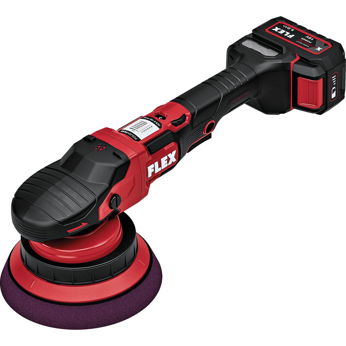 Flex 533020 - Pulidora excéntrica con batería (18 V, XCE 8, 150 y 18-EC, incluye interruptor de gas, fácil ajuste de velocidad, ergonómico)