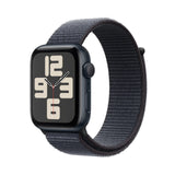 Apple Watch SE de 2.ª generación GPS Smartwatch con Caja de Aluminio en Medianoche de 44 mm y Correa Loop Deportiva Tinta. Monitores de entreno y sueño y Neutro en Carbono