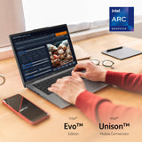 Acer Swift Go 14 SFG14-73 - Ordenador Portátil 14" 2.8K OLED (Intel Core Ultra 7 Processor 155U, 16GB RAM, 512GB SSD, Windows 11 Home) Plata - Teclado QWERTY Español