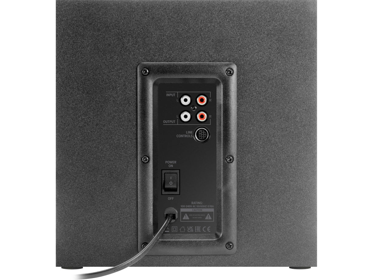 Speedlink Gravity LT Altavoz para PC Sistema de Sonido 2.1 Bluetooth - con subwoofer de Madera, Sistema de Altavoces Activos de 80 vatios, Conector AUX de 3,5 mm, Mando a Distancia RGB, Negro