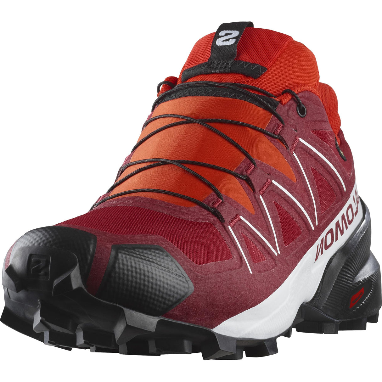 SALOMON Speedcross Gore-tex, Zapatillas de Trail Running Hombre, Red Dahlia White Black, 42 2/3 EU
