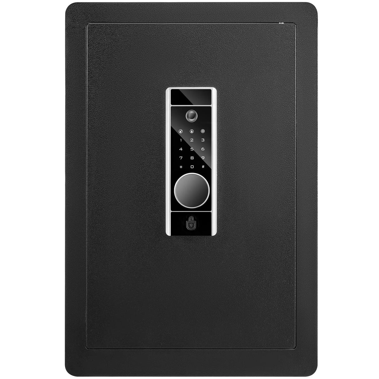 VEVOR Caja fuerte de seguridad de acero, 2.2 pies cúbicos, cerradura de teclado digital y huellas dactilares, bolsa ignífuga, protege dinero en efectivo, oro, joyas, documentos, 15.8 x 13 x 23.6
