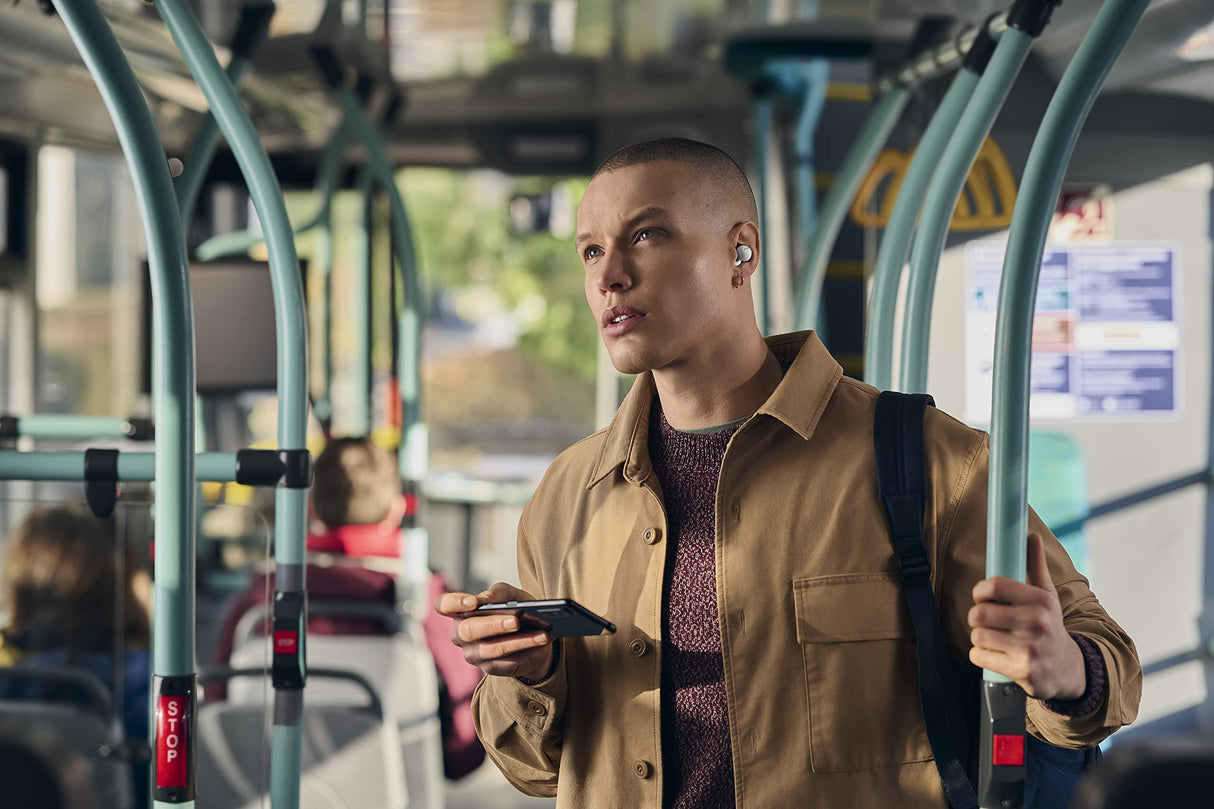 Sony LinkBuds - Innovadores auriculares Inalámbrico con diseño de anillo abierto que te mantienen conectado al mundo que te rodea, sin necesidad de quitártelos, Color Gris