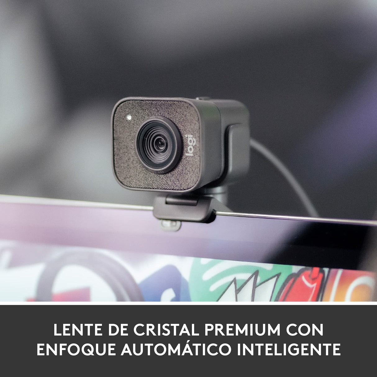 Logitech StreamCam, Cámara Web con USB-C para Streaming de vídeo y creación de Contenido, Vídeo vertical Full HD 1080p a 60 fps, Versatilidad demontaje, para YouTube, Gaming Twitch, PC/Mac, Negro