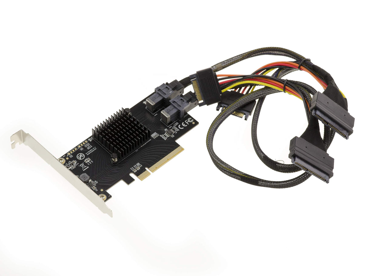 KALEA-INFORMATIQUE Tarjeta controladora PCIe 3.1 8X para 2 SSD U.2 NVMe (U2 68Pin SFF-8639) con Cables y Soportes Low High Profile
