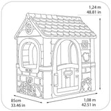 FEBER - Fantasy House Casita Infantil de Juegos, con Puerta Abatible, para Jugar al Aire Libre o en Casa, Resistente y de Fácil Montaje, para Niños de 2 a 6 Años, Famosa (FEH17000), Versión Actual