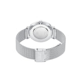 s.Oliver reloj de pulsera señoras reloj de cuarzo analógico, con brazalete de acero inoxidable, plata, 3 bar resistente al agua, viene en caja de regalo