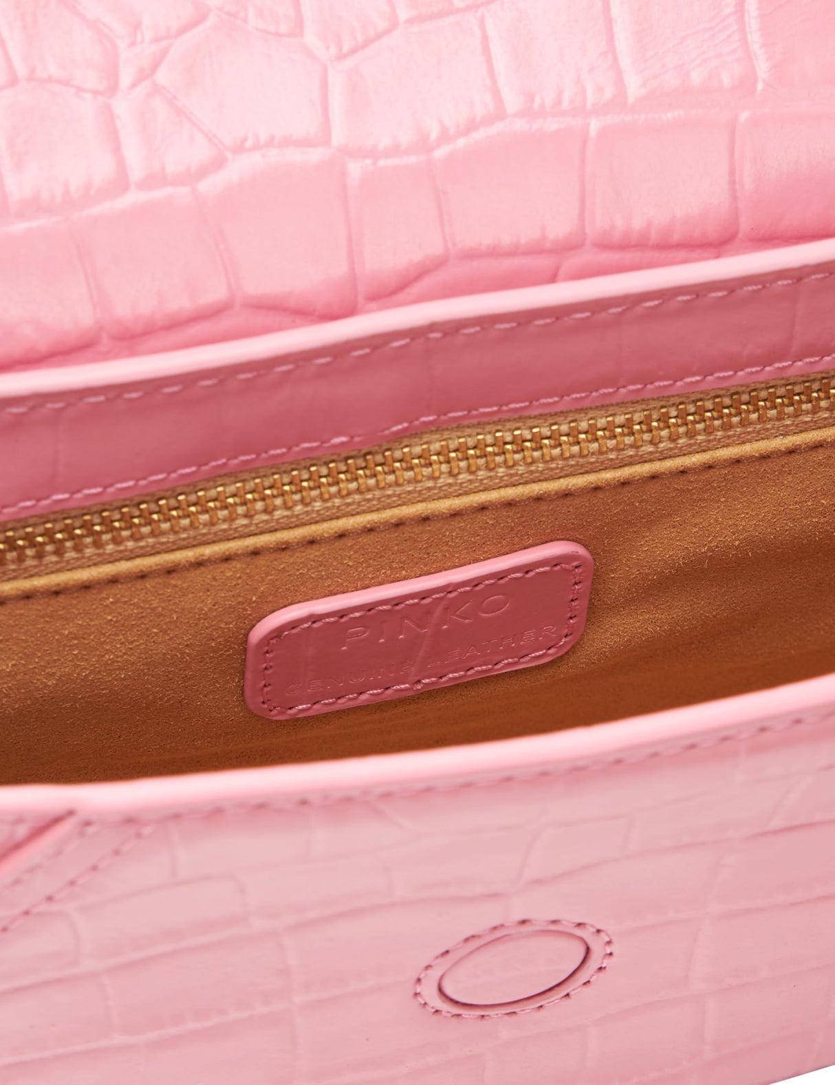 Pinko 520 Shoulder Classic Cuero St. Coco Brillante, Bolsa para Mujer, P31b Marino Block Color, 31