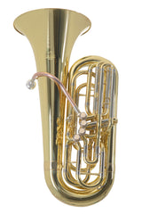 Roy Benson BBb-Tuba TB-312B (tuba premium con diámetro variable, tubo de ataque de latón dorado, 4 válvulas de acción frontal, diseño moderno, sonido profesional y comodidad de transporte en uno)