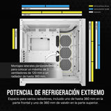 CORSAIR 5000D Core Airflow Caja para PC ATX Torre Media - Sin Ventiladores Incluidos - Panel Lateral de Cristal Templado - Diseño de Gran Flujo de Aire - para Radiadores de 360 mm - Blanco
