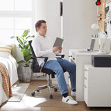 SONGMICS Silla giratoria de oficina, Silla de escritorio de malla Altura ajustable, Negro OBN83B