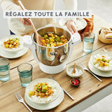 Moulinex, Companion, Robot cocina, 14 funciones, Capacidad XL para 10 personas, Gris, Fabricado en Francia, HF8408F1