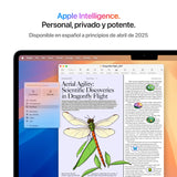 Apple 2025 MacBook Air de 15 Pulgadas con Chip M4: diseñado para Apple Intelligence, Pantalla Liquid Retina de 15,3 Pulgadas, 16 GB de Memoria unificada, 256 GB SSD, Teclado español; Medianoche