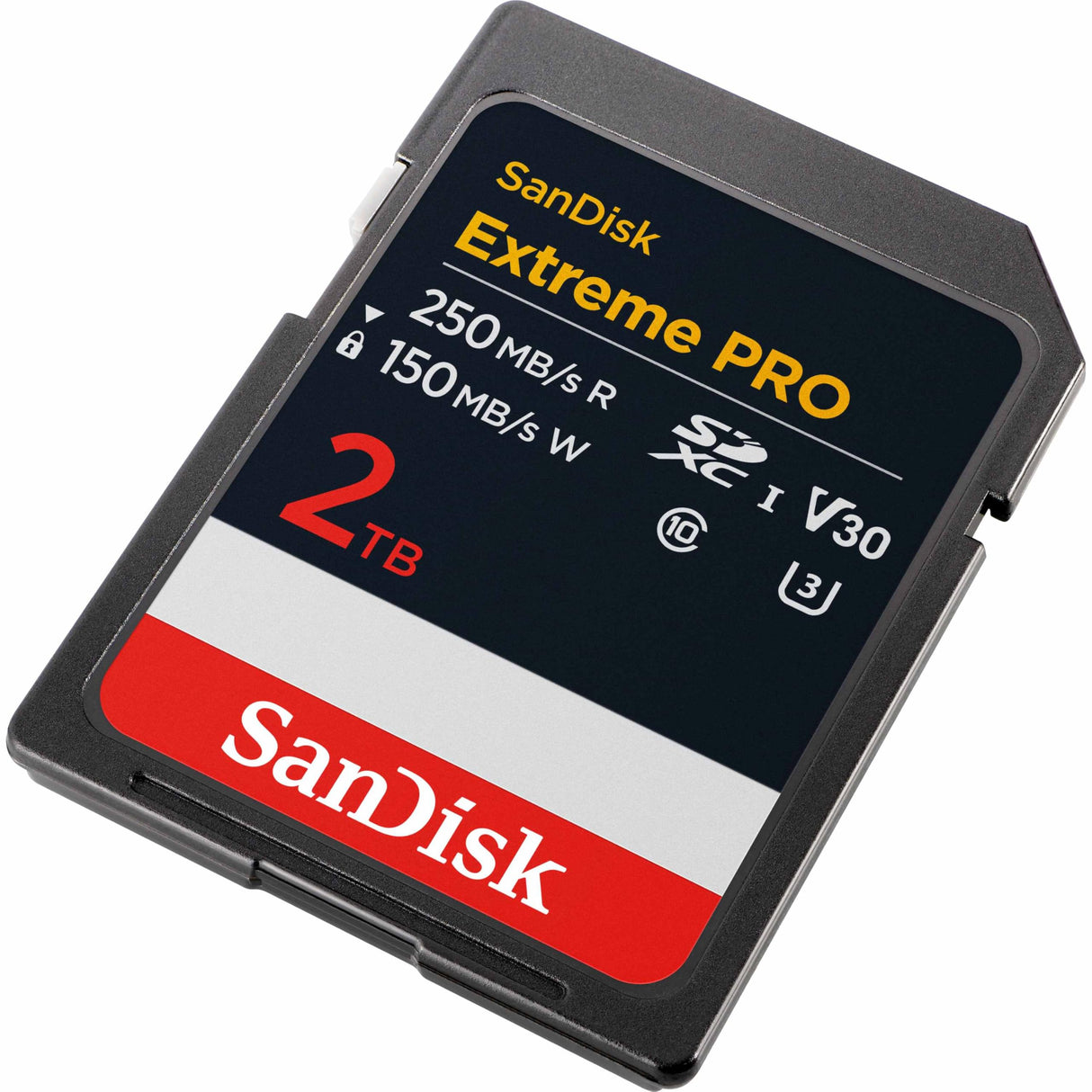 SanDisk 2TB Extreme Pro Tarjeta SD, SDXC, SD Card 4k UHD, UHS-I, V30, hasta 250 MB/s, SanDisk QuickFlow Technology, Software de recuperación de Datos RescuePRO Deluxe, Class 10, U3