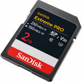 SanDisk 2TB Extreme Pro Tarjeta SD, SDXC, SD Card 4k UHD, UHS-I, V30, hasta 250 MB/s, SanDisk QuickFlow Technology, Software de recuperación de Datos RescuePRO Deluxe, Class 10, U3