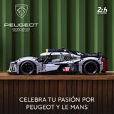 LEGO Technic Peugeot 9X8 24H Le Mans Hybrid Hypercar, Maqueta para Adultos de Coche de Carreras a Escala 1:10 Coleccionable, Deportes de Motor, Regalo para Hombres y Mujeres 42156