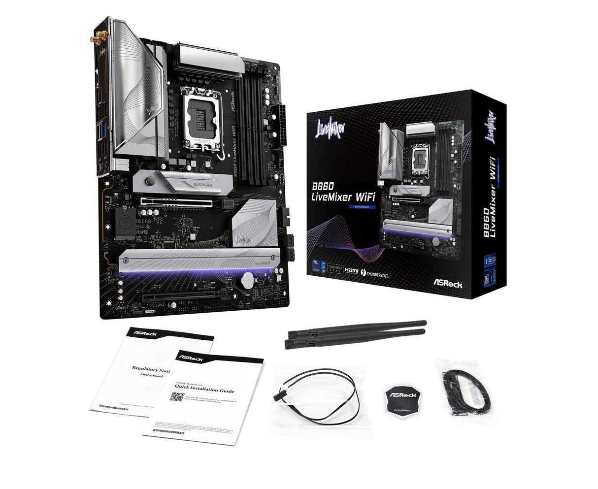 ASRock B860 LiveMixer WiFi DDR5 Intel S1851 Retail (90-MXBQV0-A0UAYZ)