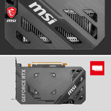 MSI GeForce RTX™ 4060 VENTUS 2X BLACK 8G OC Tarjeta gráfica -NVIDIA RTX 4060, 8GB de memoria GDDR6, 18Gbps, PCIe 4.0, DLSS3