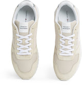Tommy Hilfiger Runner Sneaker Hombre New Eva Summer Nylon Pop de Ante, Beige (Beige), 45