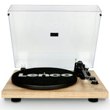Lenco LBT-188 Tocadiscos Bluetooth® - admite Salidas de RCA y USB - 2 velocidades 33 RPM y 45 RPM - preamplificador - carcasa de MDF - transmisión por correa - madera natural