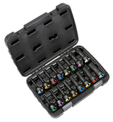 Sealey Premier - Juego de brocas hexagonales y TRX-Star* de impacto de 1/2 pulgada cuadrada de 16 piezas - AK56005