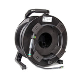 Emelec VíasCom R-SDI-3007N/100 – 100m Cable Video 4K-UHD 6G-SDI (1.0/4.6/7.0) montado en Portacables con BNC 4K-UHD – Conductor Unifilar – Color Negro – PVC Flexible