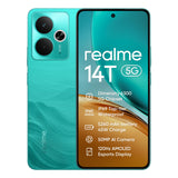 realme 14T Smartphone 5g, 8+256GB,Batería 5260 mAh,Procesador Dimensity 6300,IP69, Cámara de 50MP,Pantalla AMOLED para Esports de 120 Hz,Verde Surf,Exclusivo de Amazon (Sin Adaptador)