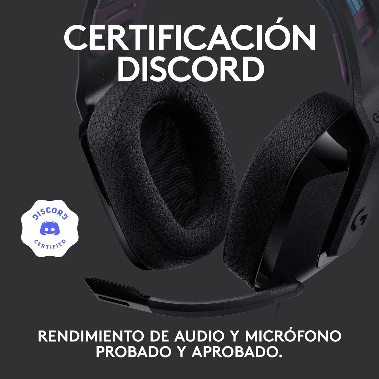 Logitech G535 LIGHTSPEED para gaming Auriculares inalámbricos con micrófono - Auriculares supraaurales ligeros, micrófono volteable para silenciar, estéreo, PC, PS4, PS5, recargables por USB - Negro
