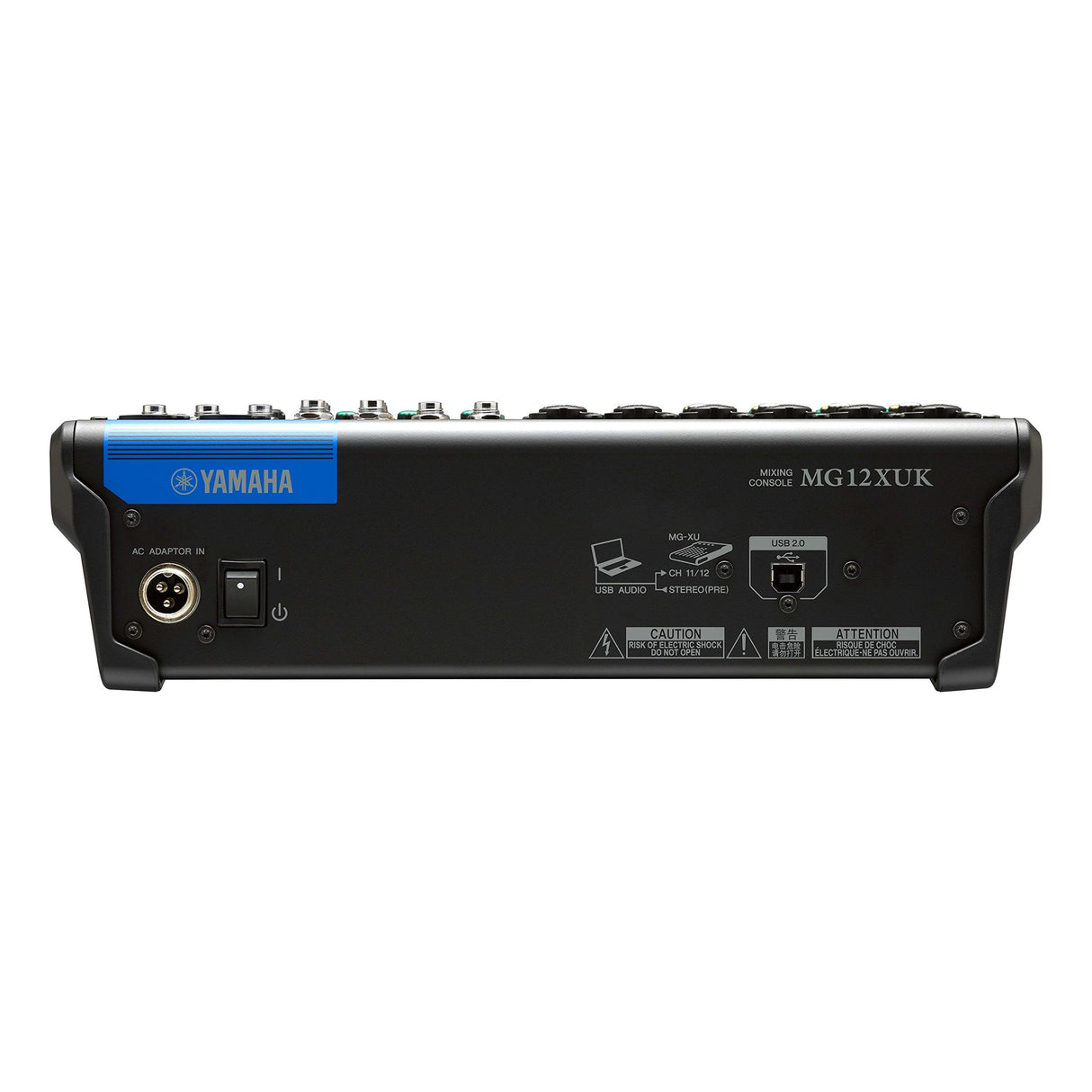 Yamaha MG12XUK Mezclador compacto (versión con potenciómetros) – Mezclador compacto de 12 canales, efectos SPX, funciones de audio USB y preamplificadores de micro D-PRE