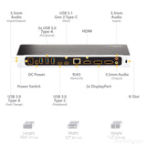 StarTech.com Dock USB-C para 3 Monitores 4K con 5 Puertos USB 3.2 5Gbps - HDMI y DisplayPort - PD 100W - Hub 5x USB 5Gbps