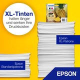 Epson Tinta Original Multipack 4 Colores 604XL - Cartucho Negro, Cian, Magenta y Amarillo en Tamaño XL