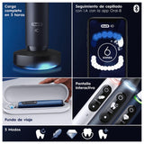 Oral-B iO 7 Oral-B iO 7N Cepillo de Dientes Eléctrico Azul, con 2 Cabezales y 1 Estuche de Viaje, Diseñado por Braun
