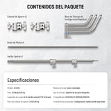 NEEWER Soporte C de Acero Inoxidable de 3,2m con Brazo de Pértigaa, Varilla Central más Gruesa, Carga Máxima 20kg, Fotografía Luz Soporte con Brazo de 1,27m para Monolight Softbox, SC320Q