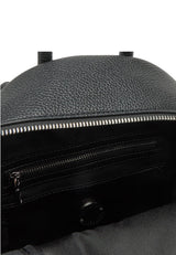 Moschino Borsa Donna Love zaino ecopelle nero/nikel BS25MO31 JC4030PP1MLT000B, Negro, medium