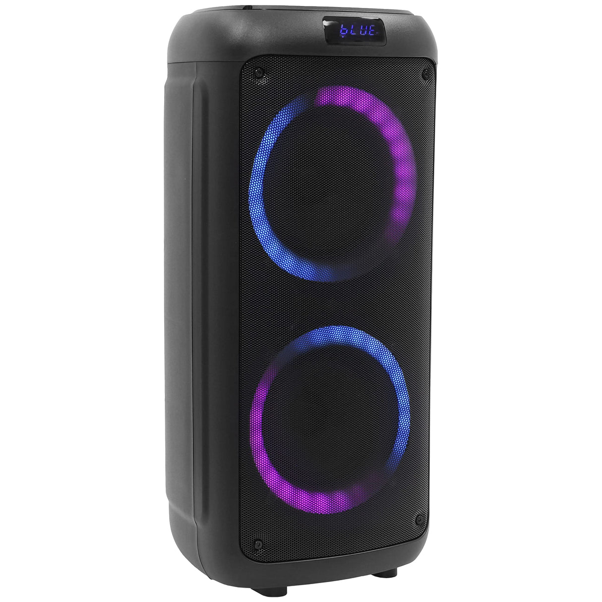 BoomTone DJ Boomaster 300 Altavoz Bluetooth luminoso LED portátil potente 250W, Altavoz Karaoke, Bluetooth inalámbrico, TWS, Recargable USB, sintonizador, lector USB/tarjeta SD.