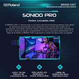 Mezclador de doble bus para gaming Roland BRIDGE CAST | Interfaz de streaming de audio y mezclador profesional para gamers online | DSP de hardware de 32 bits | Negro