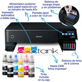 Impresora fotográfica EcoTank ET-8550 A3+ con depósito de tinta y Wi-Fi